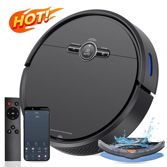 Robot Vacuum Cleaner With 2000Pa Cyclone Suction APP/Voice/Remote Control Automatic Self-Charging Robotic Vacuum Cleaner