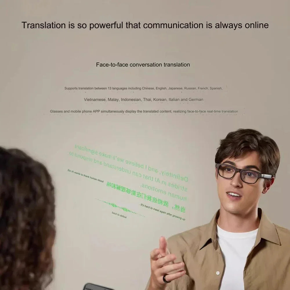Meizu StarV Air2 AR Smart Glasses Simultaneous 13 languages real-time Translation Speech Prompter Cycling Support English