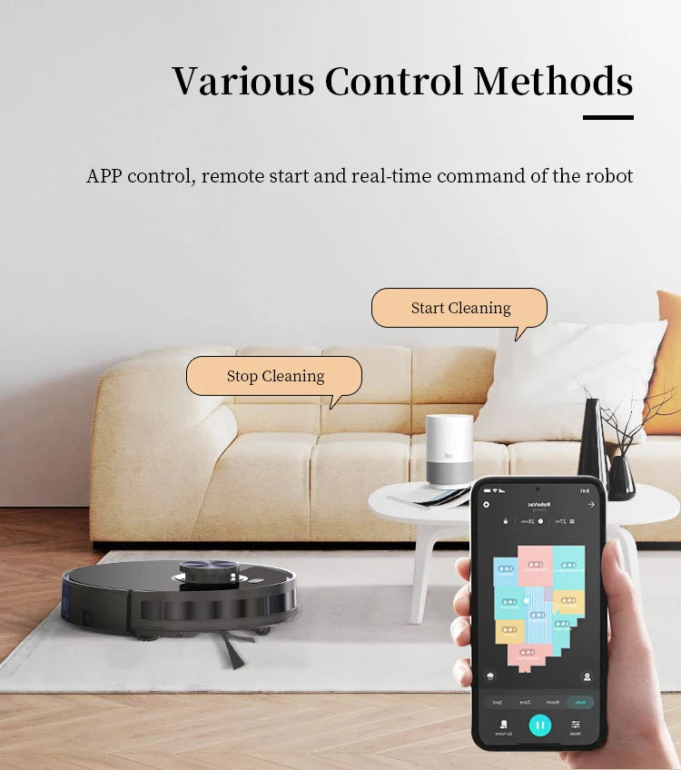 OEM ODM Sweeping & Mopping Robot Vacuum Cleaner With Self-Emptying Dustbin Household Multifunctional Robot Vacuum Cleaner Mop