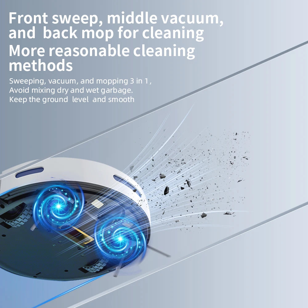 Robot Vacuum Cleaner With 2000Pa Cyclone Suction APP/Voice/Remote Control Automatic Self-Charging Robotic Vacuum Cleaner