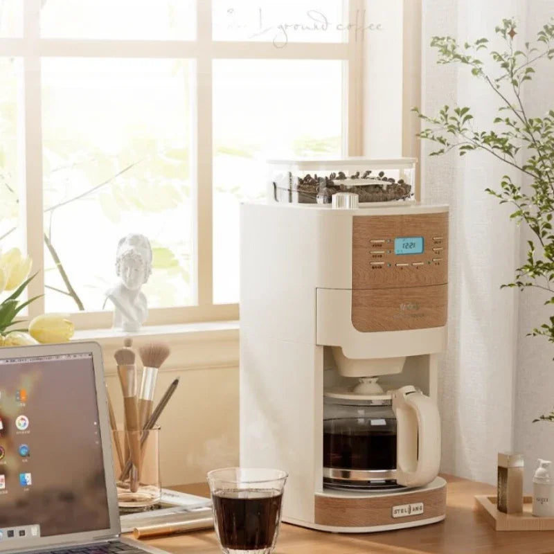 Integrated Bean Grinding American Coffee Machine Small Household Drip Coffee Machine Portable Coffee Machine Timer Function